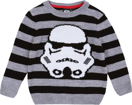 Zwarte STAR WARS gestreepte trui