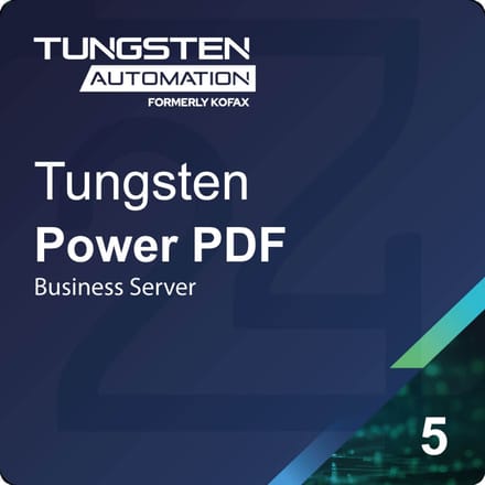 Tungsten Power PDF 5 Business Server Corporate Nieuwe Aankoop 5 - 24 User