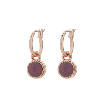BIBA 8923 Oorhangers rosé Cyclamen Opaal