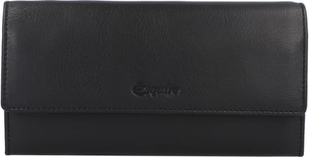 Esquire Peru Portemonnee RFID Leer 18,5 cm - Dames - Horizontaal - schwarz