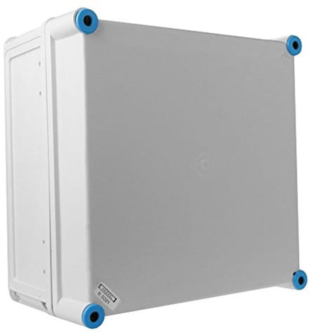 Industriële aansluitdoos 300x300x170 IP65 met grijze deksel