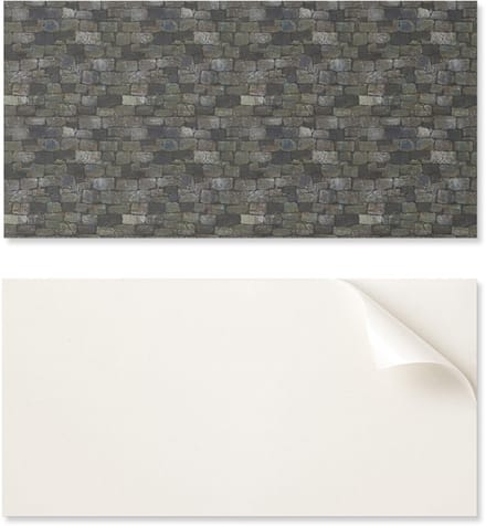 Zelfklevend PVC-paneel voor de eetkamer met afbeelding van een bakstenen muur, 100x50 cm