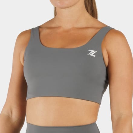 ZEUZ Dames Sport BH Longline – Medium Support Fitness - Grijs - M
