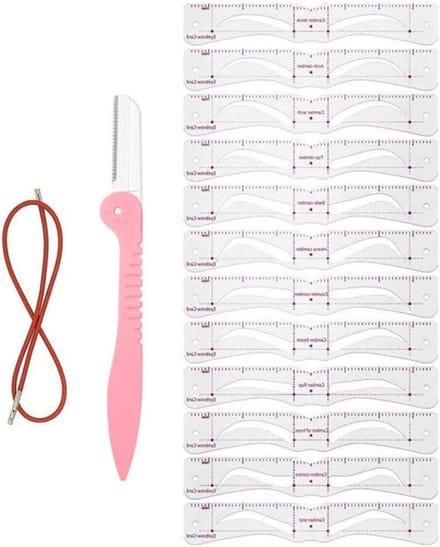 Wenkbrauw Sjabloon - Multi-Style Mal - Snel Make-up - Handsfree Gemak - 12 Diverse Stijlen - Niet Gespecificeerd
