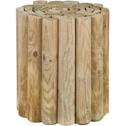 Rolborder grenen | 30 x 250 cm (Ø 5 cm) | geïmpregneerd