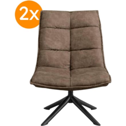 Multifurn Fauteuil lucas microleder (2x)