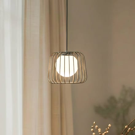 Lucea Hanglamp Ladore Ø 27 cm, zwart-chroom