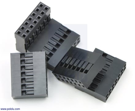 2,54 mm Dupont Krimpconnectorbehuizing: 2x7-Pins – 5 stuks – Pololu-1915