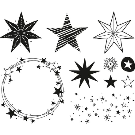 Stempel set - Sterren