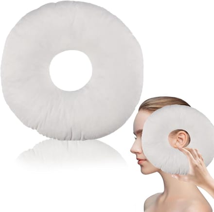 HEZIVO® Piercing Kussen - Orthopedisch Hoofdkussen - Donut Kussen - Oorkussen Zijslaper - Wit