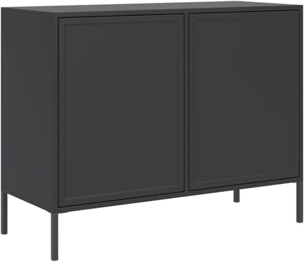 Selsey Velveto - Dressoir met 2 deuren, Zwart, 100 cm