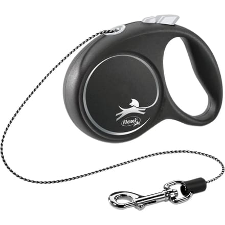 Flexi Zwart Design XS leash 3 m 8 kg Zwart