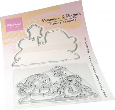 Clear Stamp, Eline’s Animals – Snowman & Pinguin