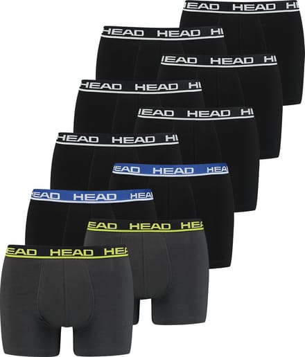 BOXERS Pack van 10 Head Heren Basic Boxer Broek Shorts Ondergoed Ondergoed Pack van 10
