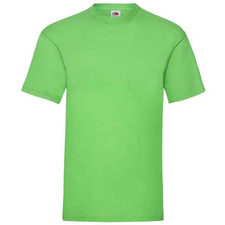 Fruit of the Loom Heren Valueweight T-Shirt (Kalk)