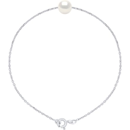 Armband Echte Cultiveerde Zoetwaterparel Rond 7-8 mm