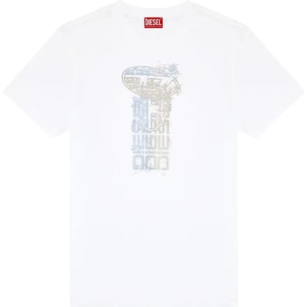 Diesel Diegor K68 T-shirt Met Korte Mouwen Wit S Man