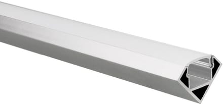 LED strip profiel Tarenta aluminium hoek 1m incl. melkwitte afdekkap