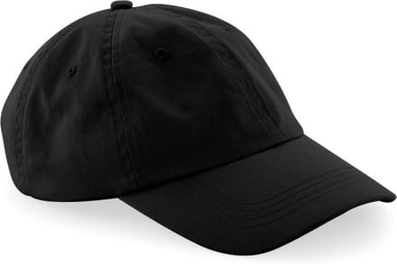 Beechfield Unisex Laag Profiel 6 Panel Dad Cap (Pakket van 2) (Zwart)