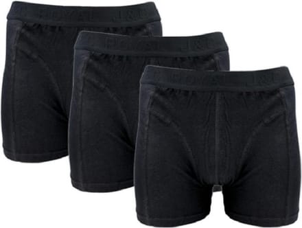 J&C Underwear heren boxershorts - Uni zwart - maat M - 3-pack