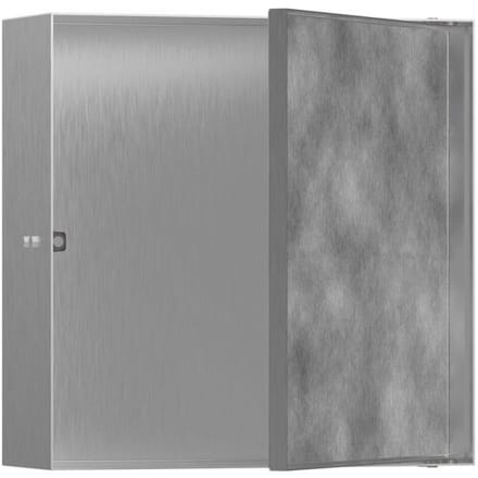 Hansgrohe XtraStoris Rock wall niche installation box with tileable door 30 x 10 x 30 cm 56085800