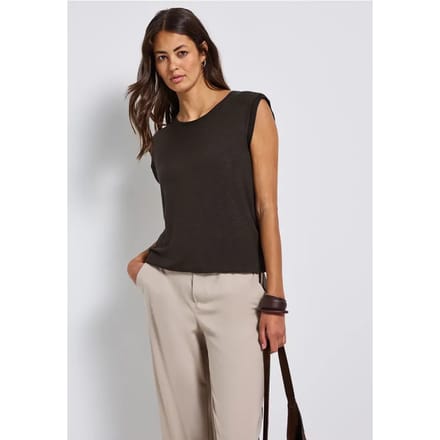 Shirt met decoratieve banden