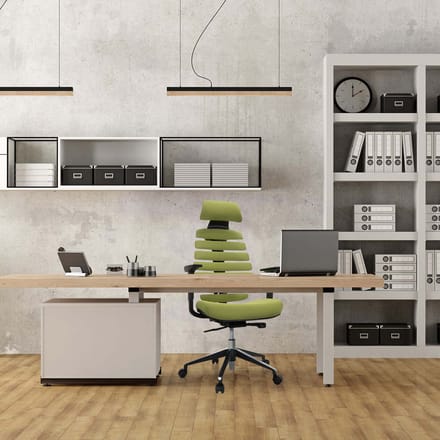 ERGO LINE II PRO | Stof - Professionele bureaustoel Groen