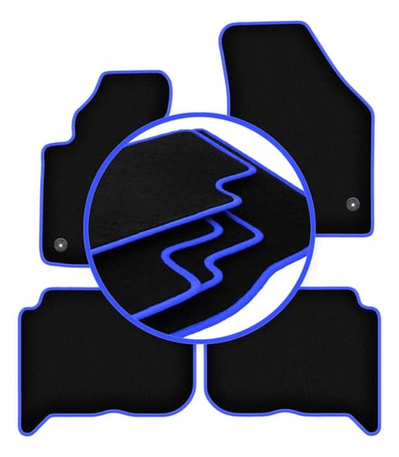 CARLUX-BLUE automatten voor: Volkswagen Touran I FL minivan (2010-2015)