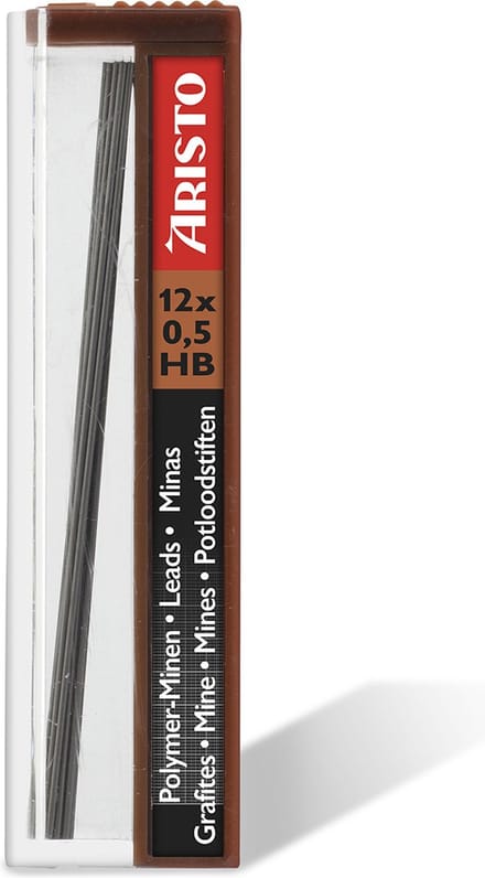 Aristo potloodstiftjes - HI-Polymer - hardheid HB - lijnbreedte 0.5mm - AR-86508