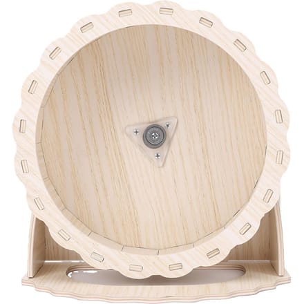 Houten Hamsterwiel Kleine Dier Bewegingswiel Multifunctioneel Stil Hamster Renwiel Speelgoed beige