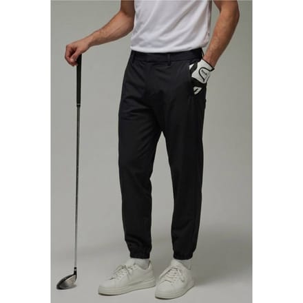 Actieve Regular Fit Golfjoggingbroek Met Boordjes | Black | Size Small
