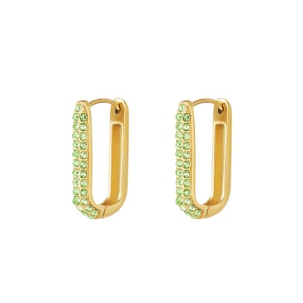 Flawless Shimmer Spark Oorbellen Large - Groen