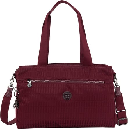 Kipling Elysia Work S e jq maroon tile jacquard