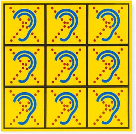 LIMITED HEARING Stickervel voor textiel