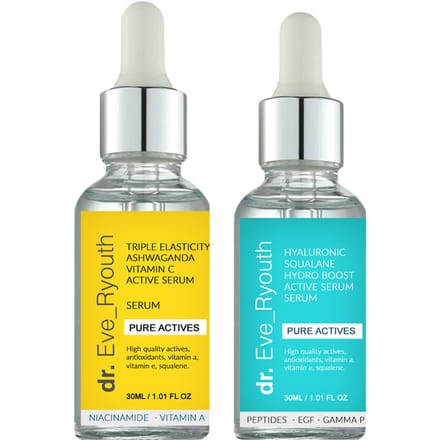 Squalaan actief serum 30ml + Ashwaganda serum 30ml