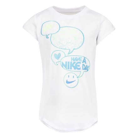 Nike Meisjes T-shirt van gerecycled polyester (Wit)