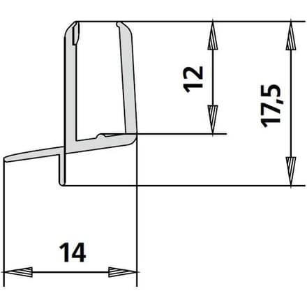 Kermi replacement sealing strips for Ibiza 2000 Nova 2000, 2534045