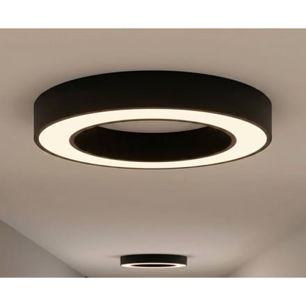 Arcchio LED plafondlamp Sharelyn, Ø 60 cm, zwart, dimbaar
