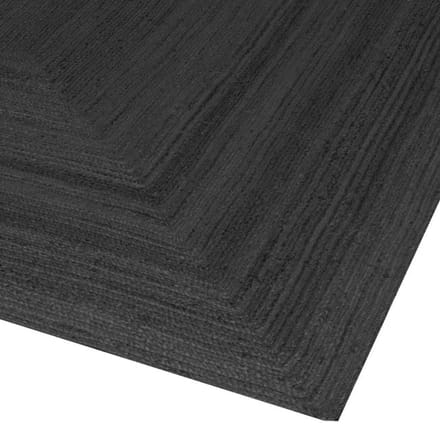 Jute vloerkleed rechthoek antraciet/zwart 200x290cm Mrcarpet