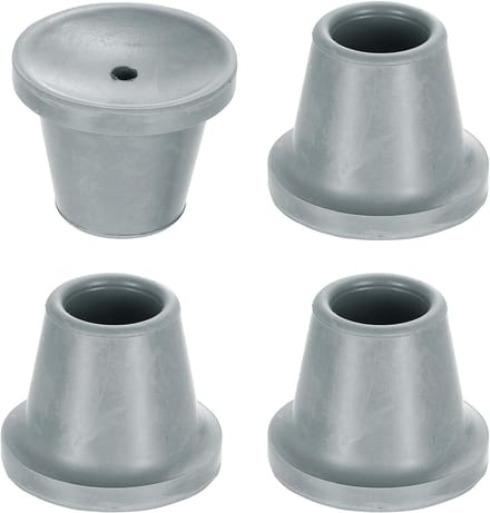 Douchestoel Poten - Badstoel Vervanging - Veilig Douchen - Met Antislip Zuignap - 22 mm Binnendiameter - Grijs