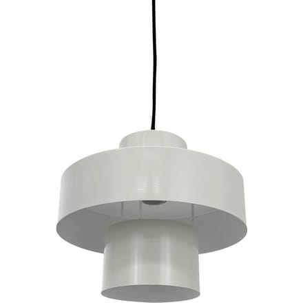 Dyberg Larsen hanglamp Stoke, putty wit, Ø 20 cm, metaal