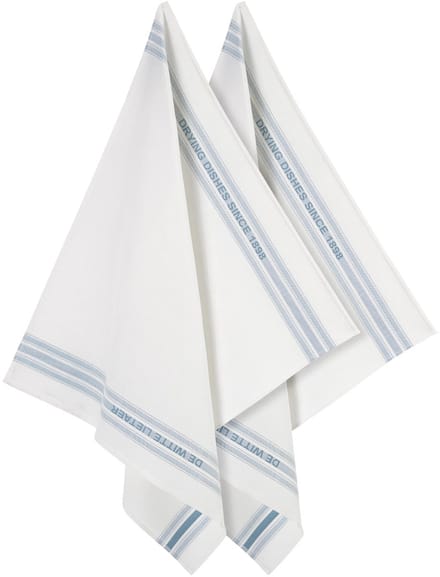 De Witte Lietaer Theedoek Dish, Oxyde - 2 stuks - 65 x 70 cm - Katoen/Linnen