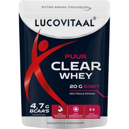 Lucovitaal Clear whey poeder puur 175 Gram
