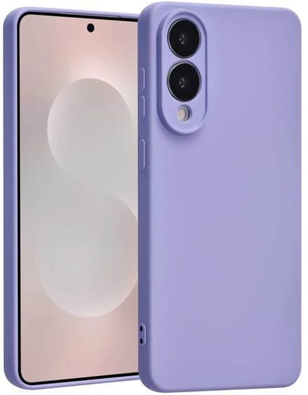 Shockproof Backcover - Liquid Silicone Soft Hoesje - Geschikt voor: Samsung Galaxy S25 Edge - Lila
