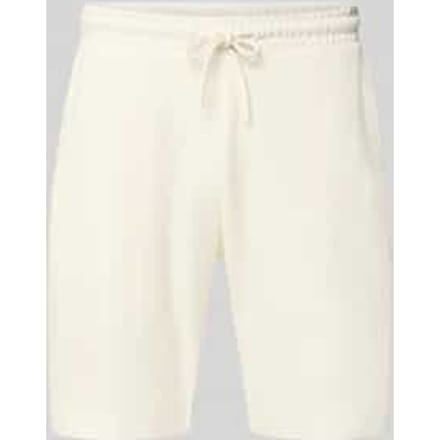 Sweatshorts van katoen met structuurpatroon