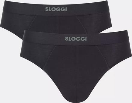 sloggi men EVER Ease Brief 2P Heren Onderbroek - ZWART -