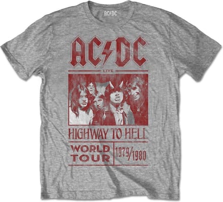 AC/DC - T-Shirt RWC - Highway to Hell Tour 1979/1980 (M)