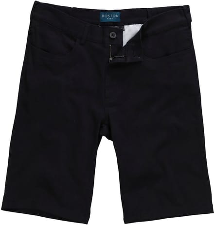 Boston Park - Heren - Bermuda van twill traveller-band regular fit - Donkermarine - Maat 58