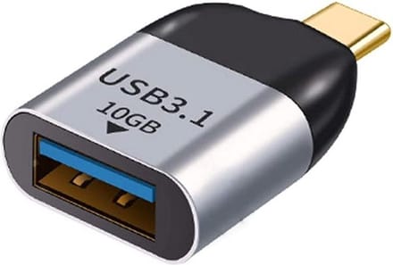 USB-C naar USB 3.0 female - adapter connector kabel - Grijs - Provium
