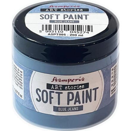 Stamperia Soft Paint - Blue Jeans